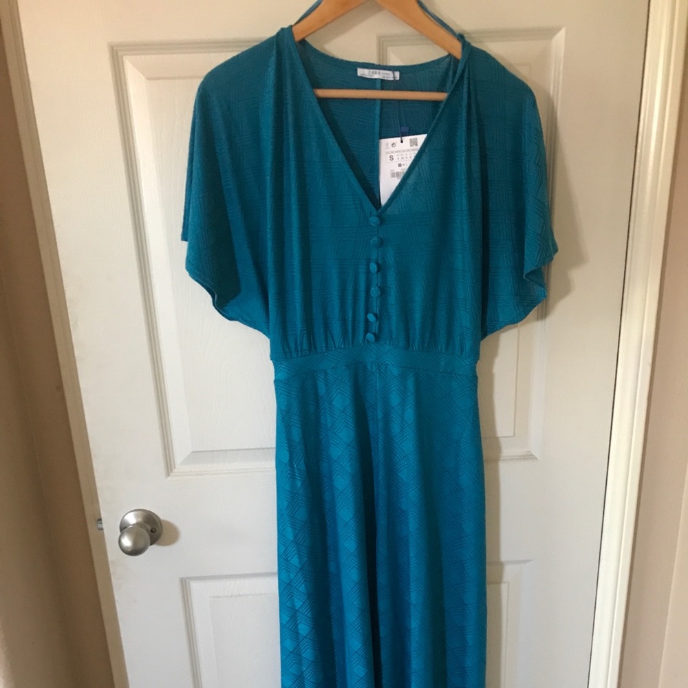 Turquoise Zara dress
